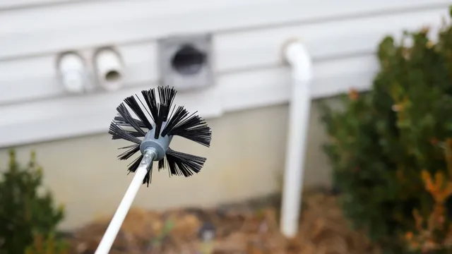 Lint removed from dryer vent