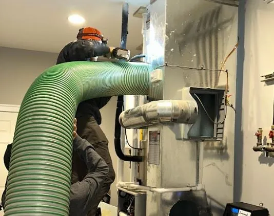 Clean dryer exhaust vent